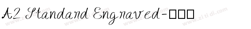 A2 Standard Engraved字体转换